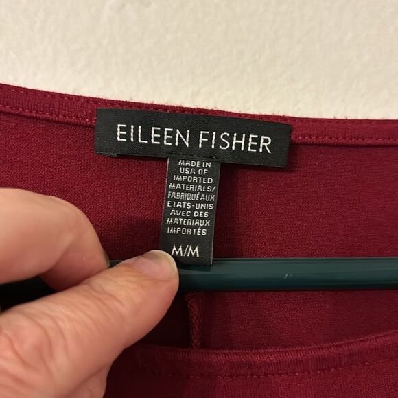 Eileen Fisher Women’s long sleeve crew neck viscose stretch top blouse tunic Med - Picture 5 of 9